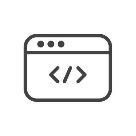 Outline style ui icons education and school class collection. Vector black linear illustration. Internet website browser isolated on white background. Design element for science, industry, technology.のイラスト素材