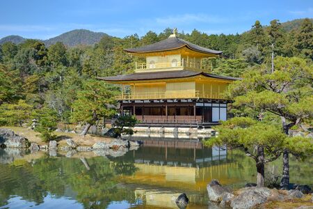 Golden temple Japan Background