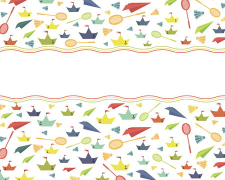 color vector image with toysのイラスト素材