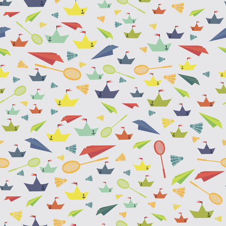 color vector image with toysのイラスト素材