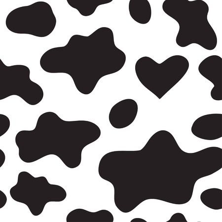 Abstract animal background. Cow seamless pattern.のイラスト素材