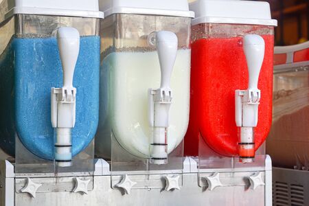 Frozen slush drinks maker and dispenserの写真素材