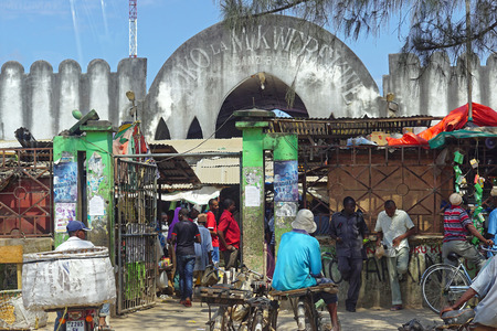Zanzibar, Tanzania - July 16, 2017: Farmers market in Zanzibar city, Tanzania.のeditorial素材