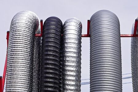 Various flexible aluminium air duct hoses and pipes