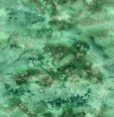 Bright brown and green watercolor patternの写真素材