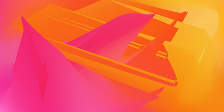 Bright glitch vector pink, red and orange gradientのイラスト素材