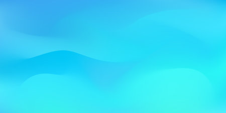 Bright wavy teal and turquoise mesh gradientのイラスト素材