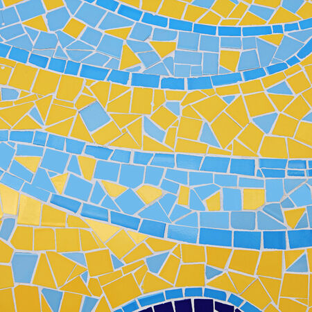 Abstract background made from colorful ceramic tilesの写真素材
