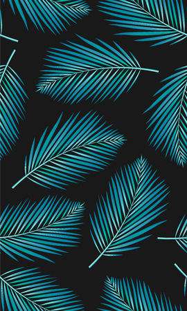 Seamless pattern with palms leafのイラスト素材