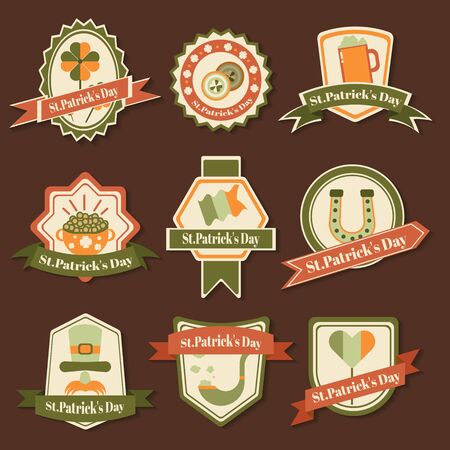 Saint Patrick s Day set. Vector Illustrationのイラスト素材