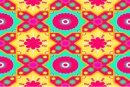 Ethnic geometric seamless pattern design. Aztec fabric carpet mandala African American Indian...