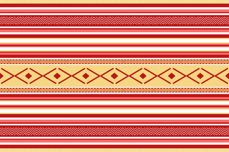 Ethnic geometric seamless pattern design. Aztec fabric carpet mandala African American Indian textile decoration wallpaper. Native geometric chevron texture vector illustrations background.のイラスト素材