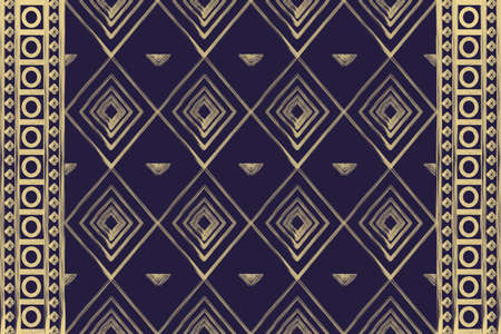 seamless tribal pattern design for fabric, clothing, background, wrapping, carpetの写真素材
