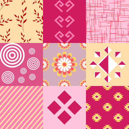 abstract cute pastel background with vintage texture, beautiful seamless patternのイラスト素材