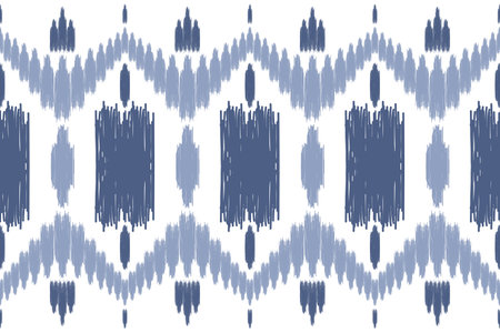 Uzbek ikat pattern and fabric in Uzbekistan. Abstract background for wallpaper, textures, textile, wrapping paper, clothのイラスト素材