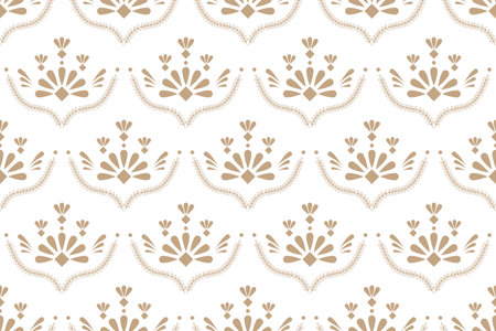 Oriental vector classic pattern. Seamless abstract background with repeating elementsのイラスト素材