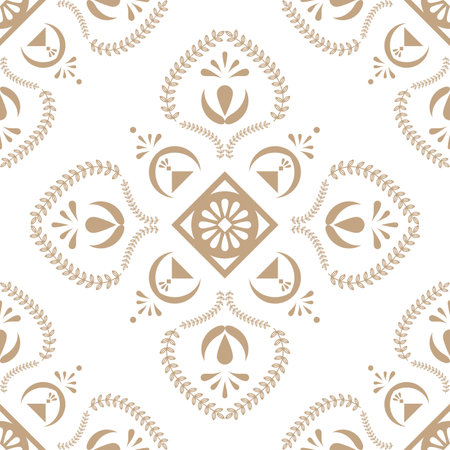 Oriental vector classic golden pattern. Seamless abstract backgroundのイラスト素材