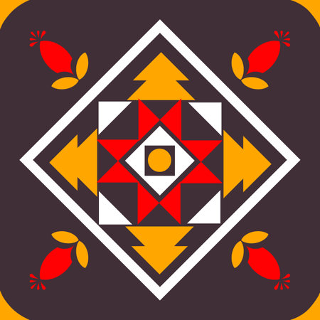 ethnic geometric seamless pattern. Geometric ethnic pattern can be used in fabric design for clothes, decorative paper, wrapping, textile, embroidery, illustration, vector, carpetのイラスト素材