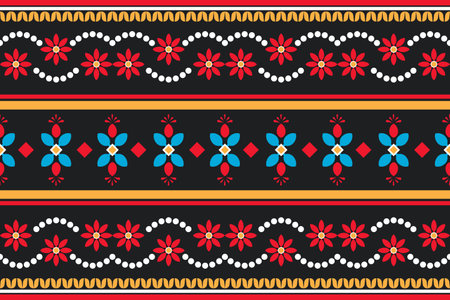 floral pattern background,  vector pattern, cute illustration, tile design, wrap, abstract, carpetのイラスト素材