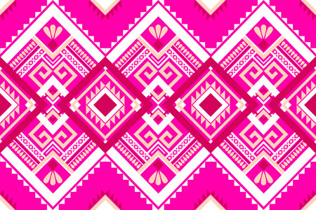 Geometric seamless ethnic pattern. Geometric ethnic pattern can be used in fabric design for...