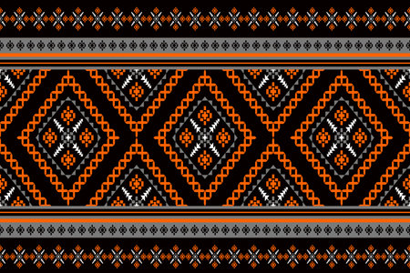 Geometric ethnic oriental seamless pattern. Can be used in fabric design for clothing, textile, wrapping, background, wallpaper, batik, carpet, embroidery styleのイラスト素材