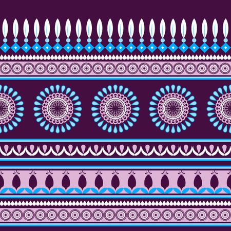 Geometric ethnic oriental seamless pattern. Can be used in fabric design for clothing, textile, wrapping, background, wallpaper, carpet, embroidery styleのイラスト素材