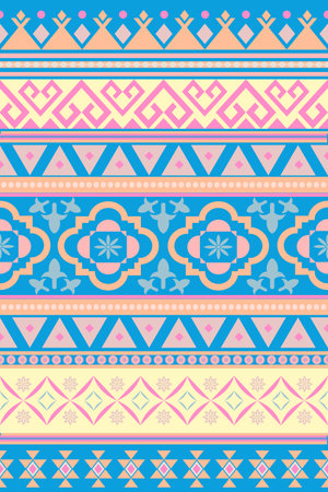 Geometric ethnic oriental seamless pattern. Can be used in fabric design for clothing, textile,...