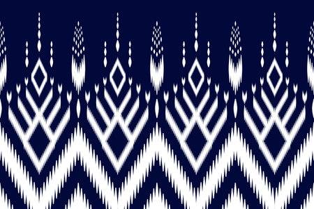 ikat geometric ethnic pattern. ikat geometric ethnic pattern style. ikat pattern design for clothing, textile, wrapping, background, wallpaper, carpet, embroideryのイラスト素材
