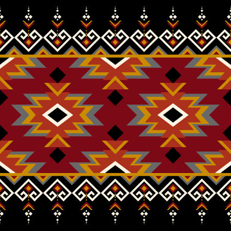Navajo pattern design. Native American style. Can be used in fabric design for clothing, textile,...
