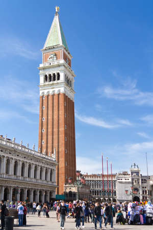 Campanile of St. Mark. San Marco piazza. Veniceのeditorial素材