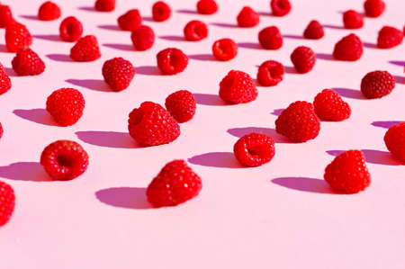 Side view of raspberry pattern in daylight.