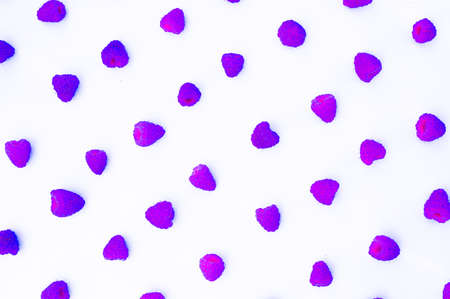 Creative layout with neon raspberry isolated on wthite.の写真素材