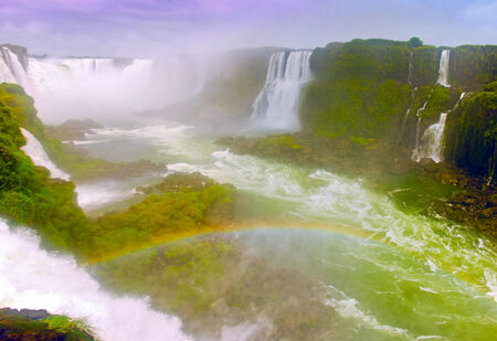 waterfall \"Devil\'s Throat\" in Iguazuの写真素材