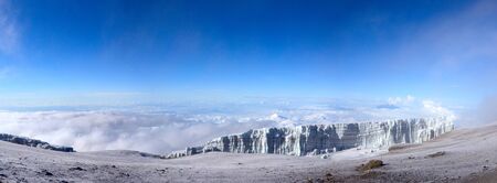 The view from the height of 5850 m