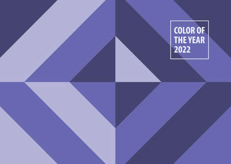 Very Peri - mod color of 2022. Abstract geometric pattern background.のイラスト素材