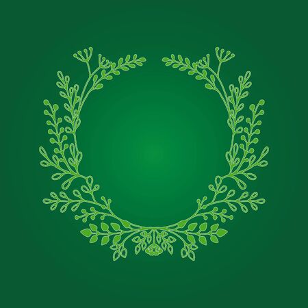 Greeting card. Hand drawn illustration with Flowerのイラスト素材