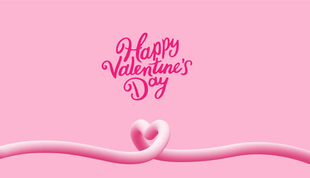 3d gradient blend line in the shape of a heart. Background for a banner for Valentine's Day or Mother's Day.のイラスト素材