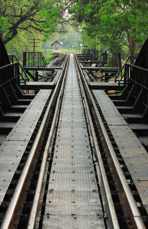 Railway apart of Bridge over the River Kwai.の写真素材