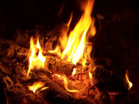 Flames or fire for background