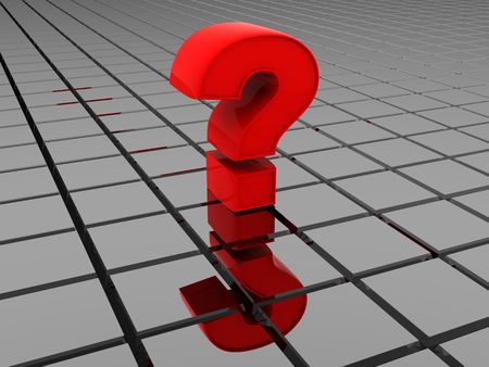 Question Sign. 3d.の写真素材