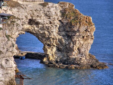 Beautiful sea coast. The western Crimea. Tarhankutの写真素材
