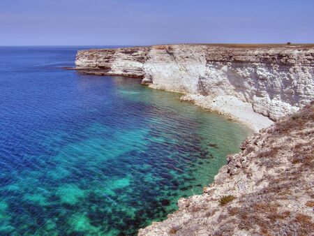 Beautiful sea coast. The western Crimea. Tarhankutの写真素材
