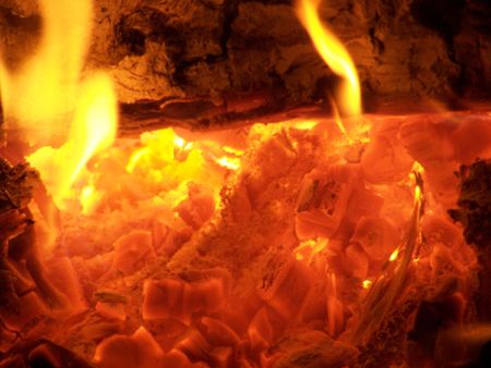 Flames or fire for background