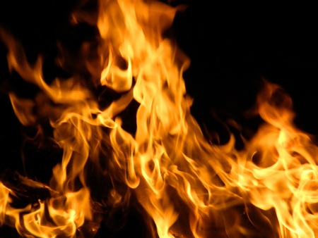 Flames or fire for background