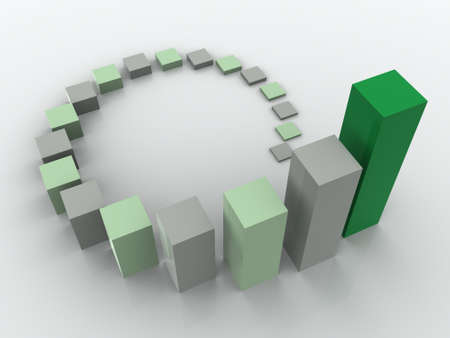 3d business statisticsの写真素材