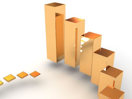 3d business statisticsの写真素材