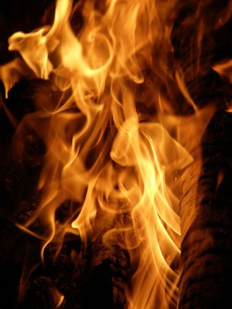 Flames or fire for background