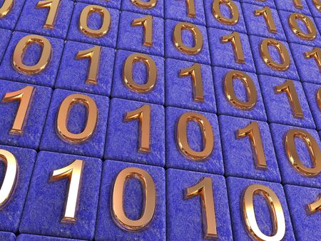 binary code. 3dの写真素材