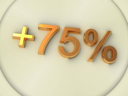 Percent. 3dの写真素材