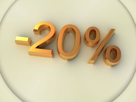 Percent. 3dの写真素材